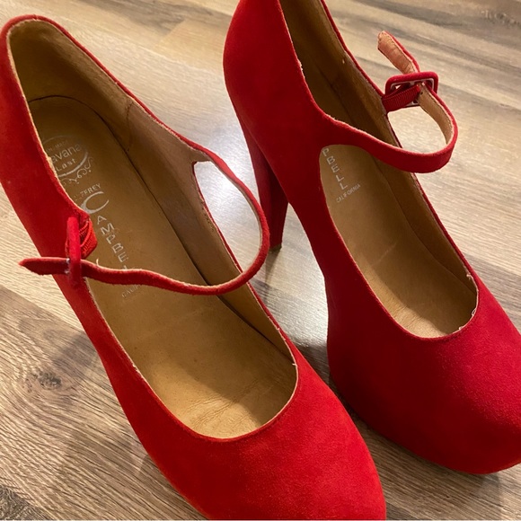 Jeffrey Campbell Red Why Yes MJ Platform Stiletto Heels - Picture 7 of 12